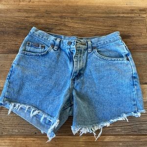 Midrise jean shorts